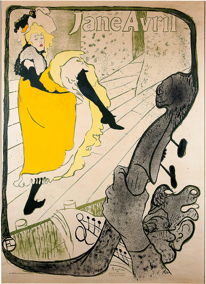 トゥールーズ=ロートレック「ジャヌ・アヴリル」 1893年 リトグラフ The Firos Collection